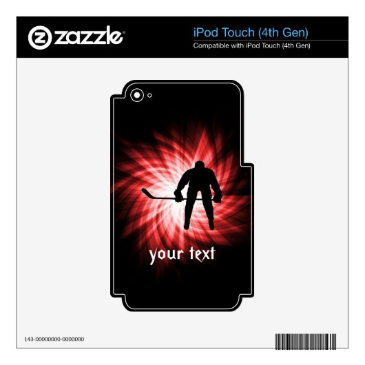 Red Hockey Skin For iPod Touch 4G (Product)