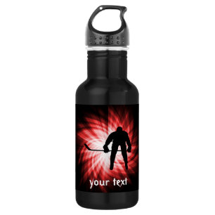 Red Hockey Stainless Steel Water Bottle