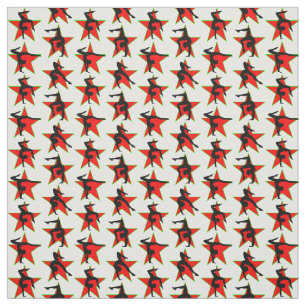 RED HOLIDAY GYMNASTICS DESIGN FABRIC