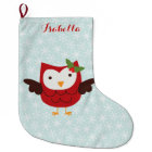 Red Holiday Owl Personalized