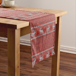 Red Holiday Short Table Runner
