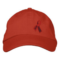 Red Hope AIDS HIV Ribbon Awareness Embroidered Baseball Hat