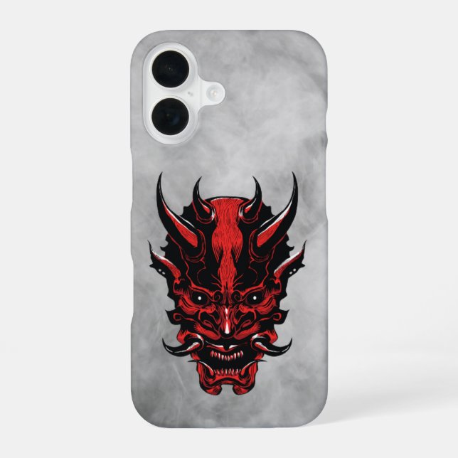 Red Horned Demon  iPhone Case (Back)