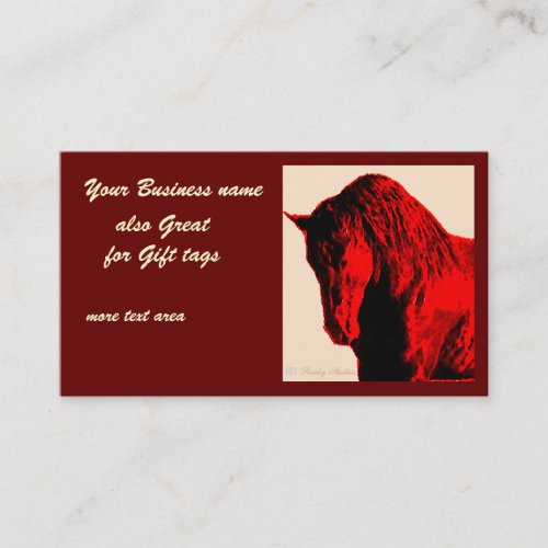 Red Horse Business Card
