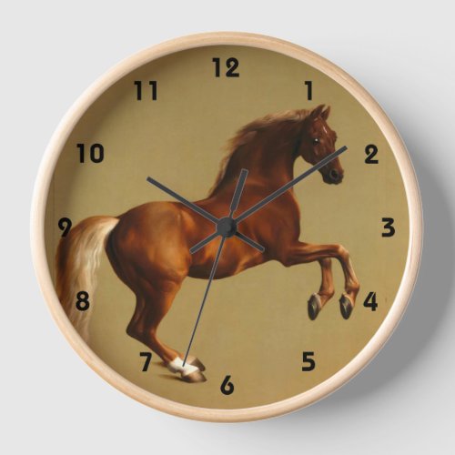 RED HORSE CLOCK