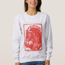 Red horse design sweatshirt (Norwegian Fjord Horse