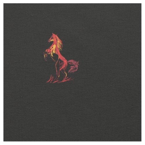 Red Horse Fabric