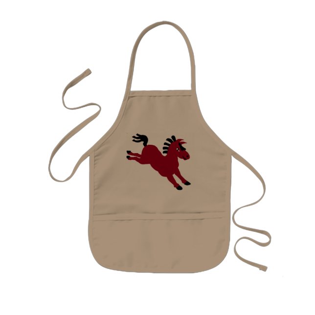 red horse kids' apron (Front)