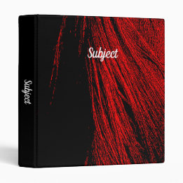 Red Horse Mane Abstract Binder