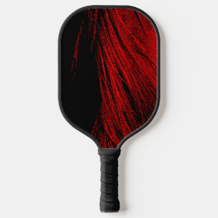 Red Horse Mane Abstract Pickleball Paddle