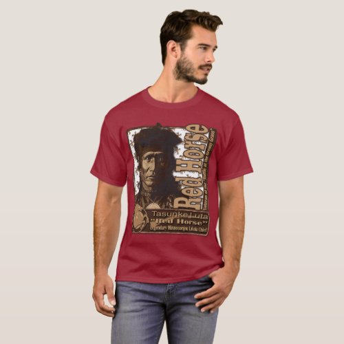 Red Horse Minniconjou Lakota Chief T_Shirt