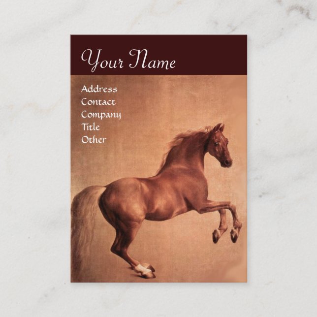 RED HORSE Monogram Business Card (Front)