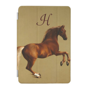RED HORSE MONOGRAM, Old Brown Parchment iPad Mini Cover