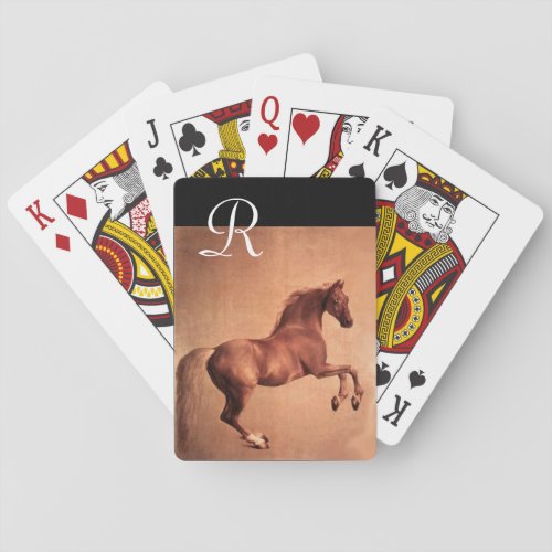 RED HORSE MONOGRAM PLAYING CARDS