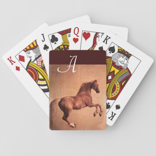 RED HORSE MONOGRAM  POKER CARDS