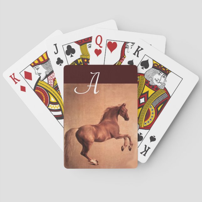 RED HORSE MONOGRAM  POKER CARDS (Back)