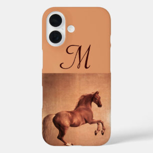 RED HORSE Parchment Monogram iPhone 16 Case