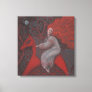 “Red Horse”, redhead woman, fantasy surreal art Canvas Print