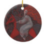 “Red Horse”, redhead woman, fantasy surreal art Ceramic Ornament