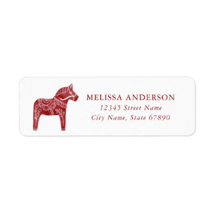 Red Horse Return Address Labels