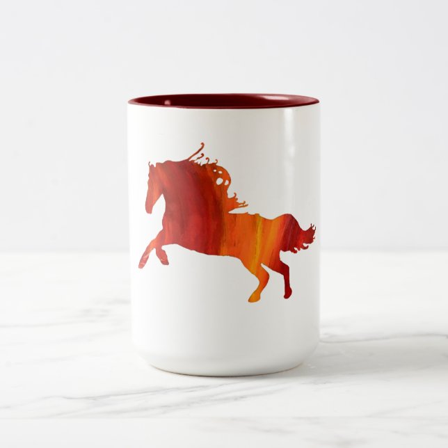 Red Horse Two-Tone Mug (Center)