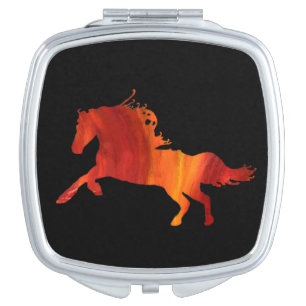 Red Horse Wild Spirit Compact Mirror
