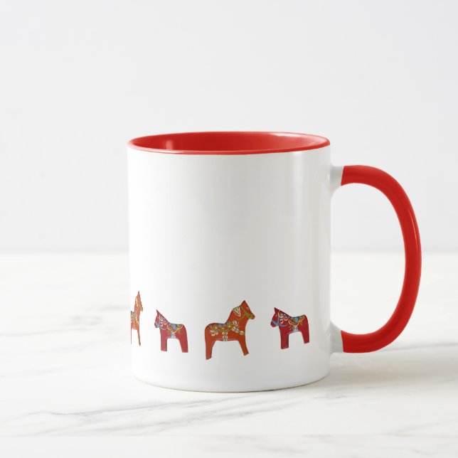 Red Horses Coffee Mug (Right)