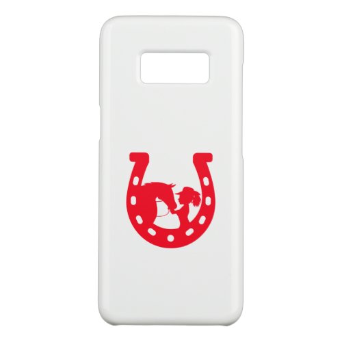 Red Horseshoe Girl and Horse Case_Mate Samsung Galaxy S8 Case