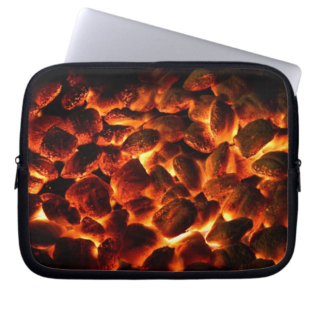Red Hot Burning Coals Laptop Sleeve (Front)