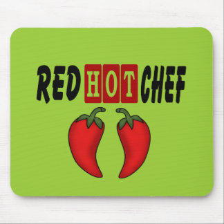 Red Hot Chef (Red Peppers) Mouse Pad