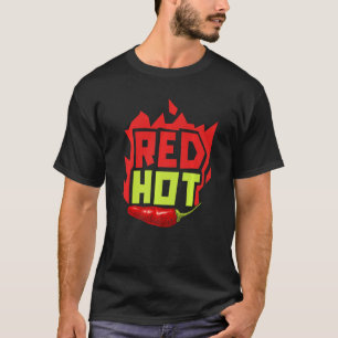 Red Hot Chili Flavor Spicy Food  Chipotle Squad T-Shirt