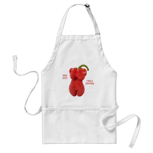 Red Hot Chili Pepper Adult Apron (Front)