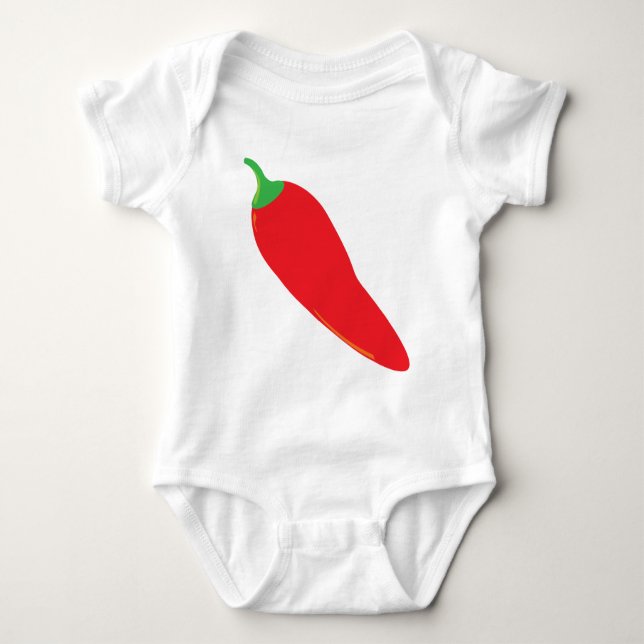 Red Hot Chili Pepper Baby Bodysuit (Front)