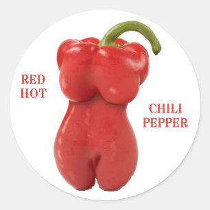 Red Hot Chili Pepper Classic Round Sticker