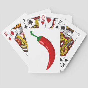 Red hot chili pepper poker cards