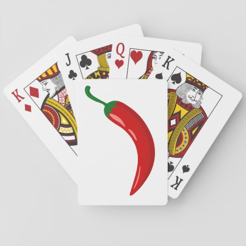 Red hot chili pepper poker cards