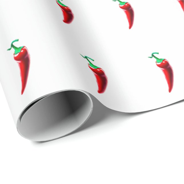 Red Hot Chili Pepper Wrapping Paper (Roll Corner)