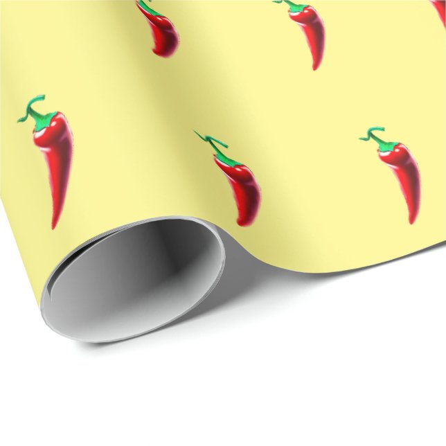 Red Hot Chili Pepper Wrapping Paper (Roll Corner)
