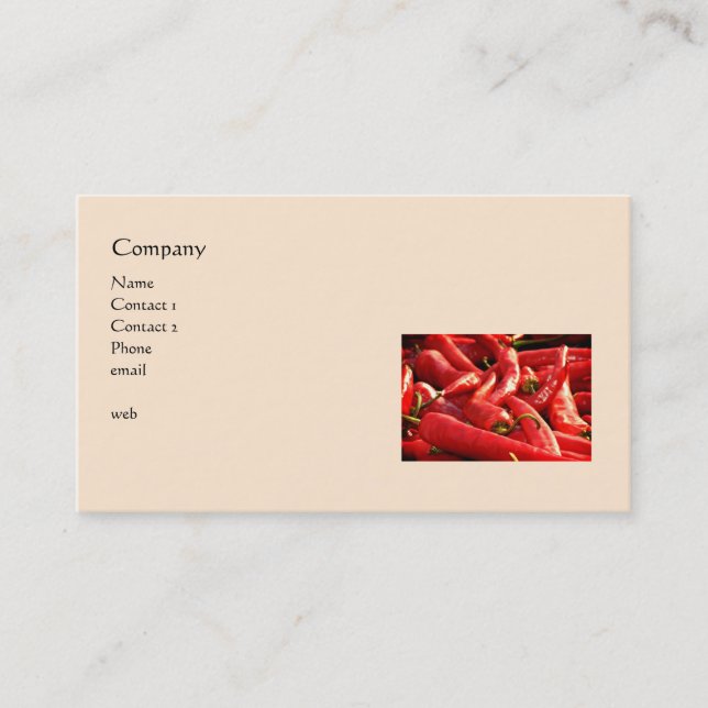 Red Hot Chili Peppers Business Card (Front)
