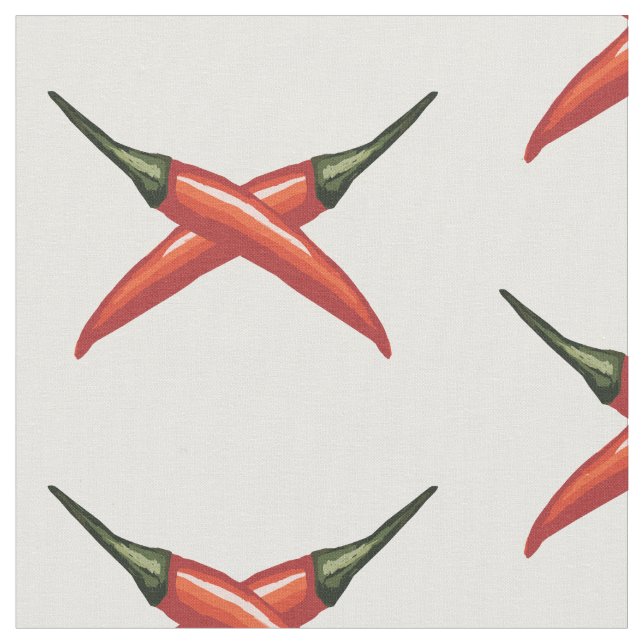 Red hot  chili peppers fabric (Close Up)