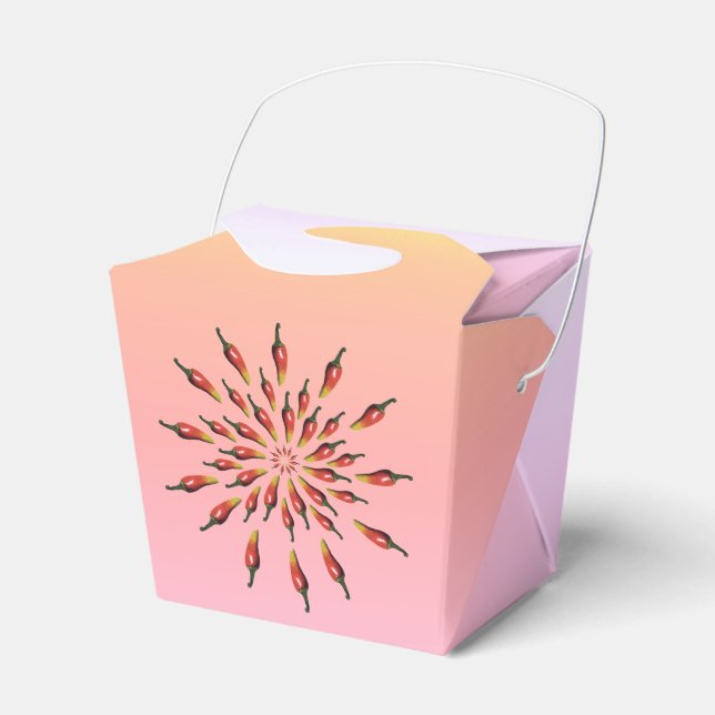Red Hot Chili Peppers Mandala Art Custom Favor Boxes (Front Side)