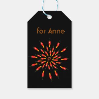 Red Hot Chili Peppers Mandala Art Custom Gift Tags