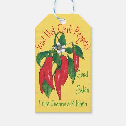 Red Hot Chili Peppers Mexican Art Text Gift Tags