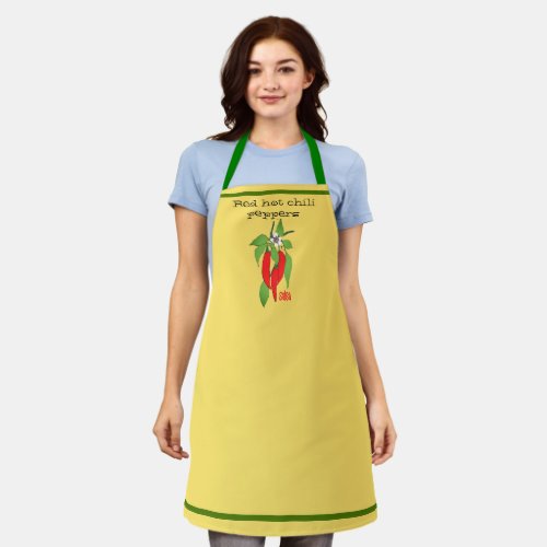Red Hot Chili Peppers Mustard All_Over Print Apron