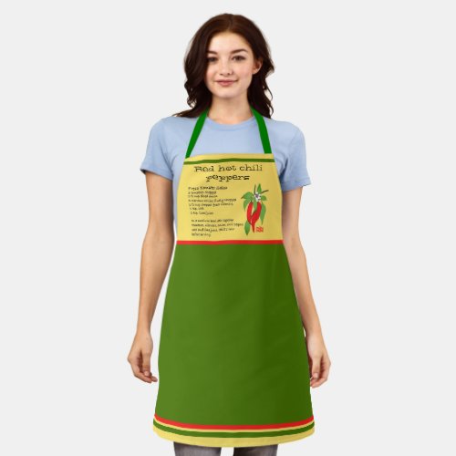 Red Hot Chili Peppers Mustard Green Salsa Recipe Apron