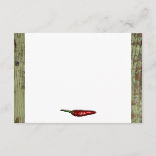 Red Hot Chili Peppers Wood Look Thank You Card