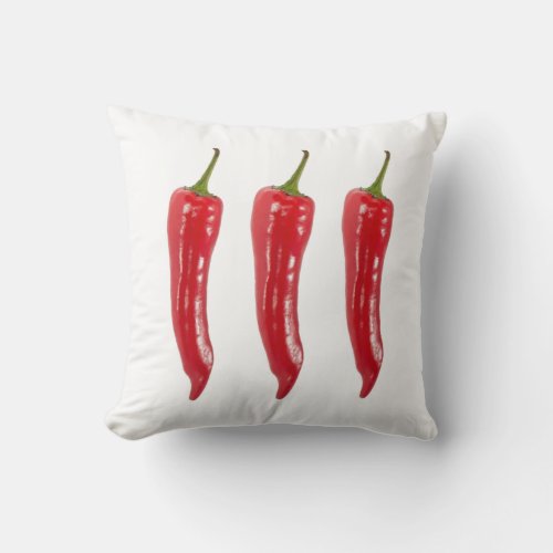 Red Hot Chili Throw Pillow