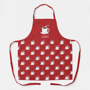 Red Hot Chocolate Hot Cocoa Name Apron