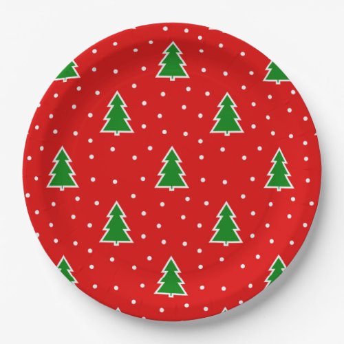 Red Hot Christmas Paper Plates