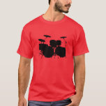 Red Hot Drums T-shirt at Zazzle